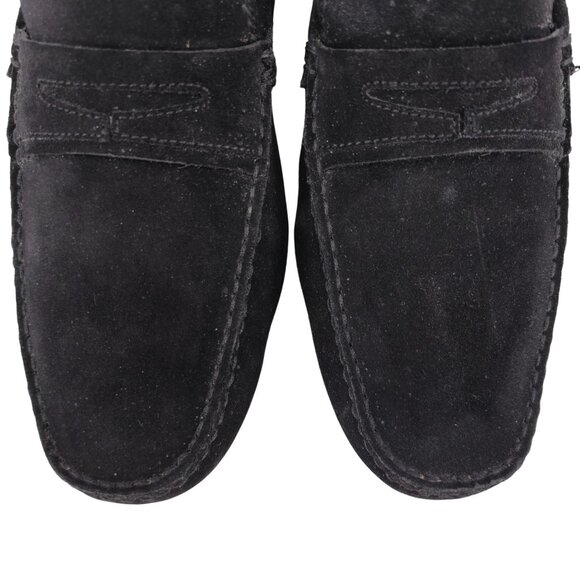 Aquatalia Italy Black Suede Weatherproof Driving Loafers Mens 11.5 Dress Shoes - Picture 8 of 13